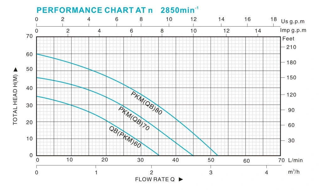 Qb Series Peripheral Pump, Vortex Pump, Garden Pump, Surface Pump